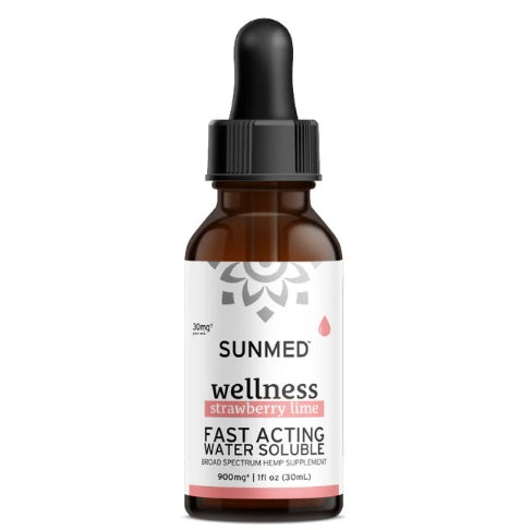 Broad Spectrum Strawberry-Lime CBD Water Soluble